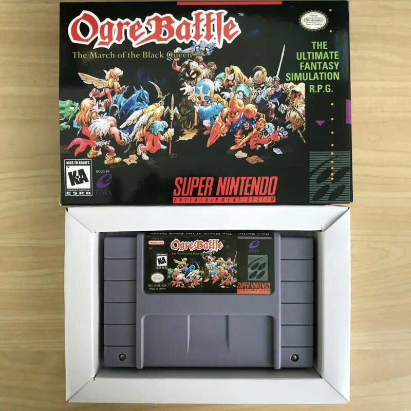 Ogre Battle: the March of the Black Queen. Snes USA зади. Ogre Battle - Limited Edition (USA) Cover. Ogre battle