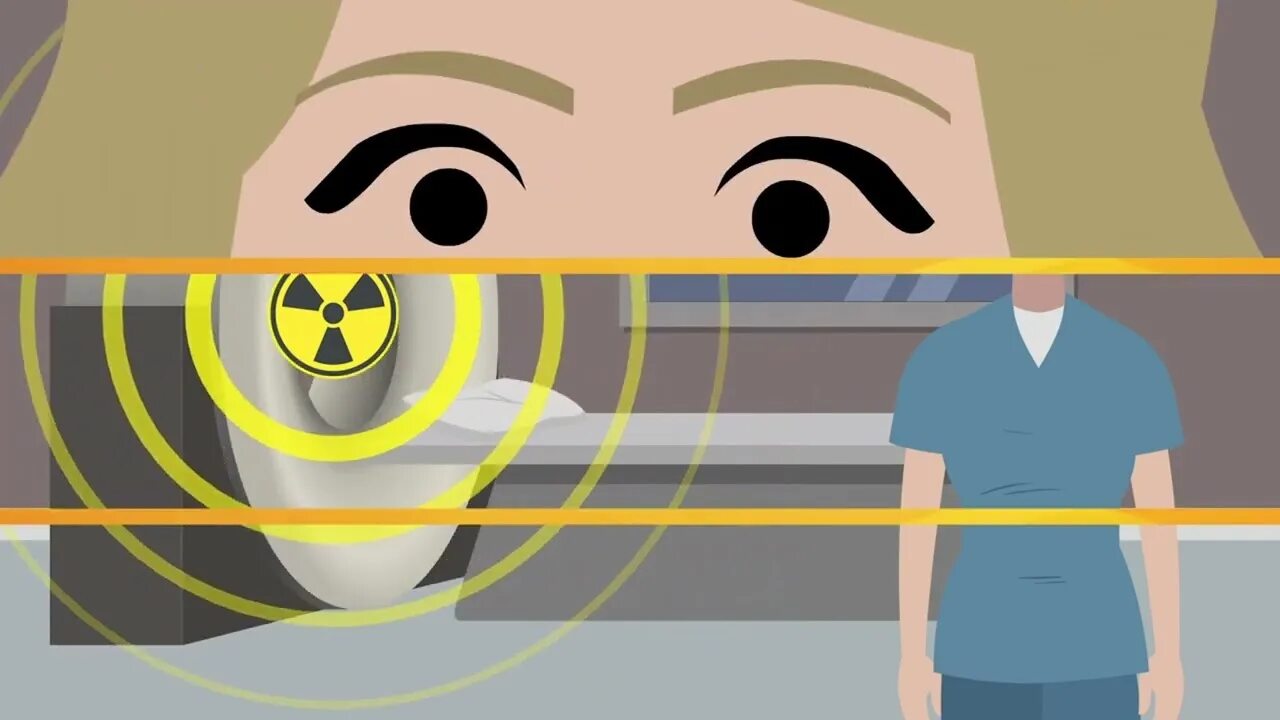 Radiation monitoring. Drop and run radiation. girl run from danger.