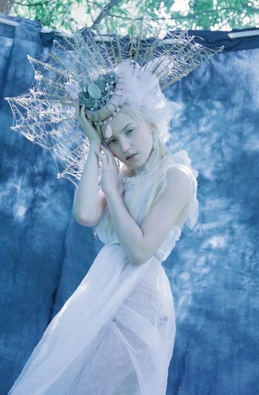 Айс Квин эльфийка. Богиня с белыми волосами. 15 Снежная Королева. White_Goddess.