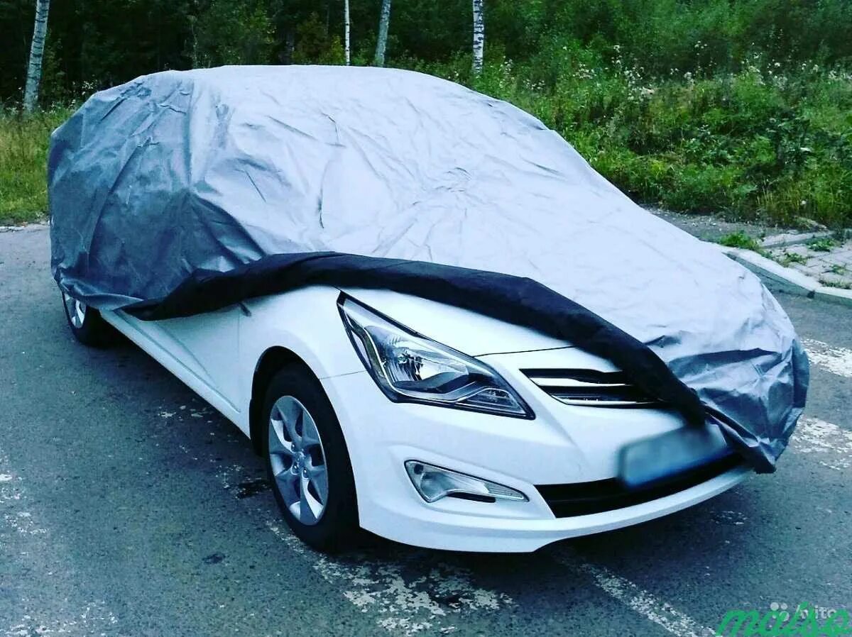 Тент на автомобиль от солнца и дождя. Защитный тент hyundai solaris хэтчбек. тент на солярис седан. полог для автомобиля. тент для авто от солнца.