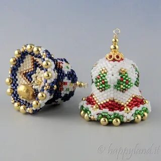 Новогодние кольца из бисера