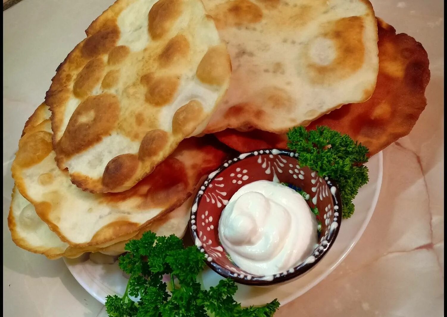 лепешка со сметаной рецепт