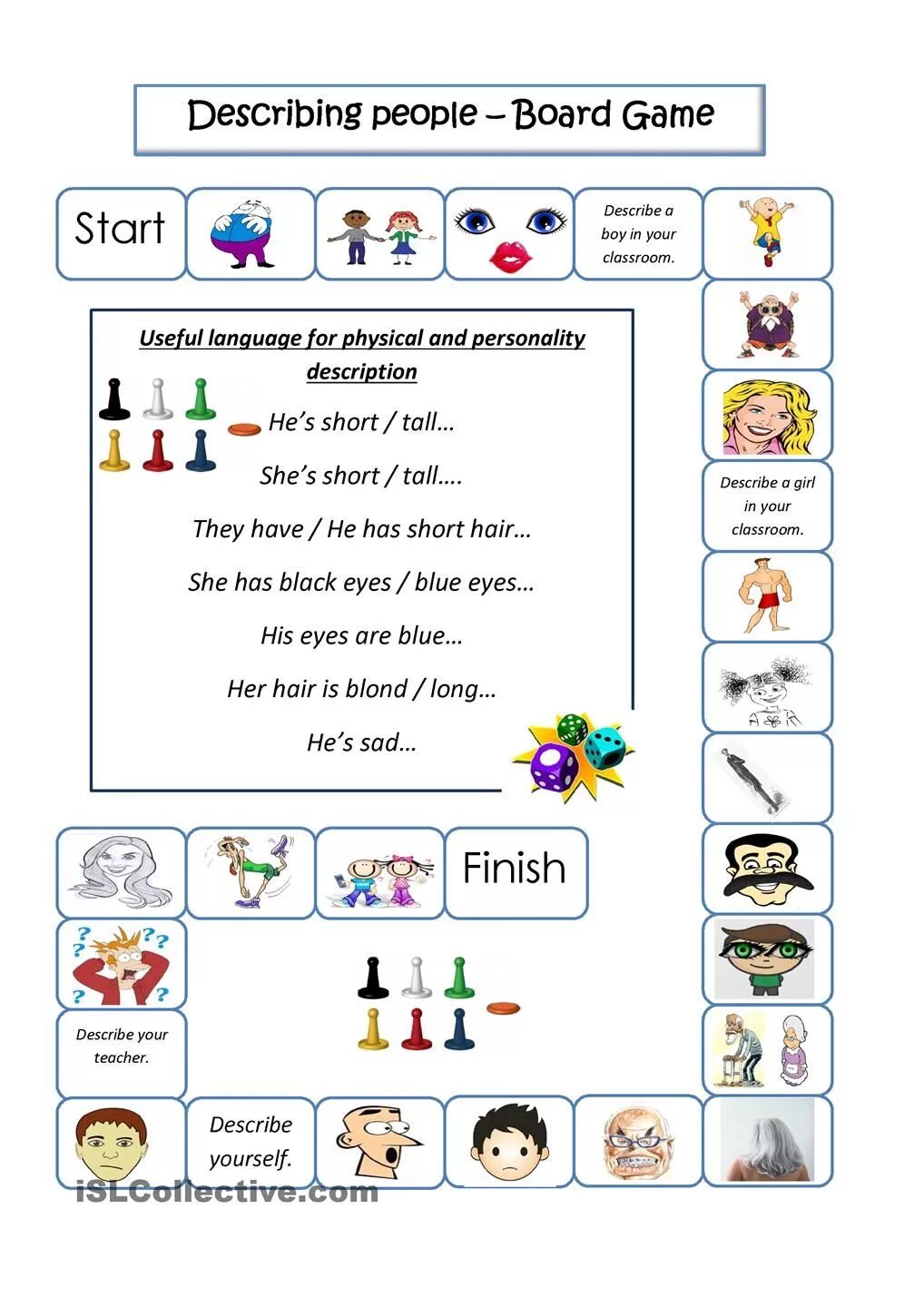 Describing people Board game. Настольная игра на английском appearance. Настольные игры по английскому языку. Игра описание внешности на английском. Ролевая игра на английском языке