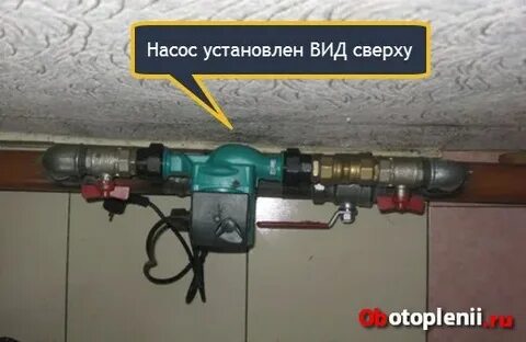 Где установлен насос