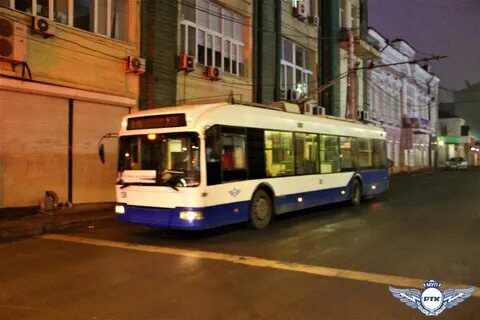 Работа троллейбусов