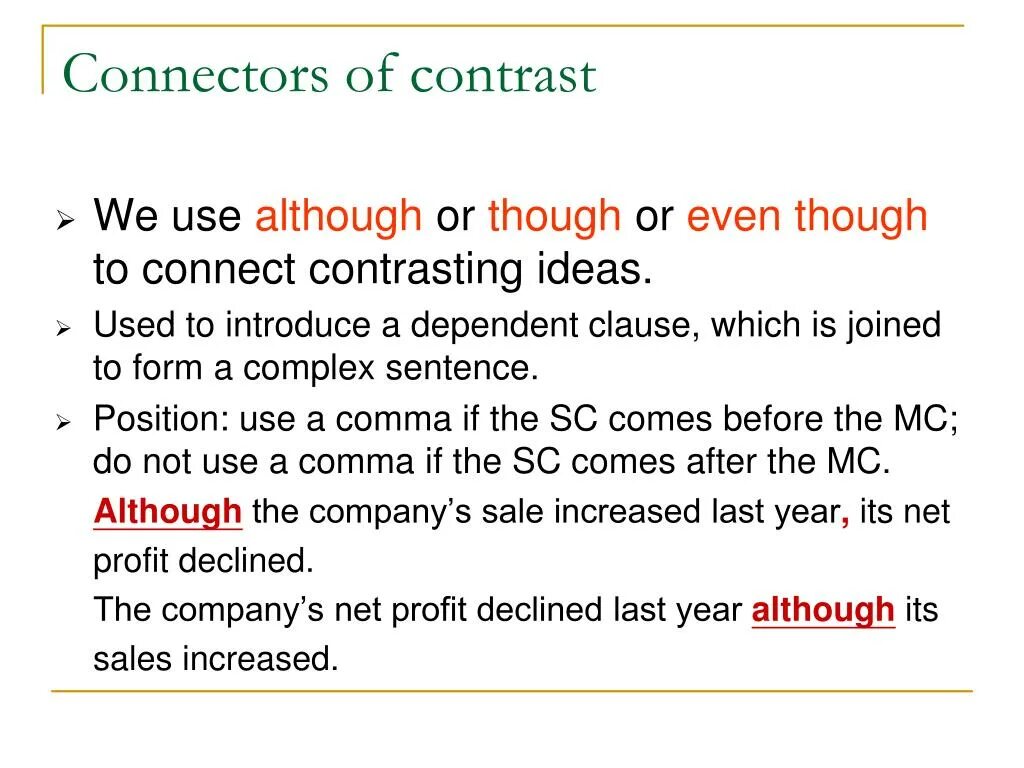 Although использование. Разница though even though. Expressing contrast. Although though разница