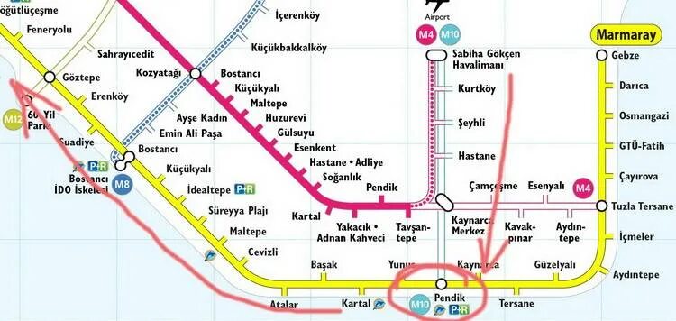 Станция метро аэропорт стамбул