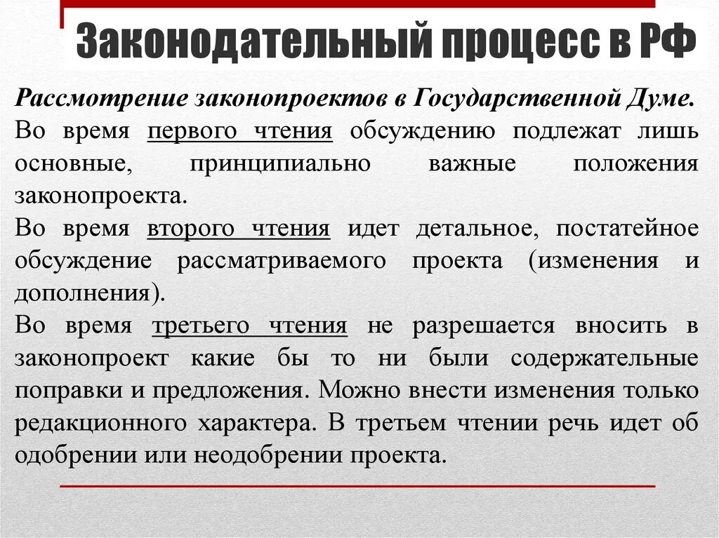 Обсуждение на чтениях законопроекта. Законодательный процесс. Законодательный процесс в государственной Думе. Законодательный процесс чтения. Процесс принятия законопроекта.