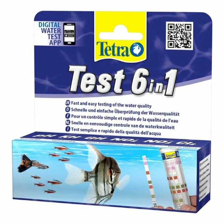 Тест для аквариума купить. Tetra Test 6in1 (PH KH GH no2- no3- cl2). Tetra 6 in 1. Тестер для воды для аквариума Tetra TETRATEST 6 В 1. Тестирование аквариумной воды Tetra Test 6.