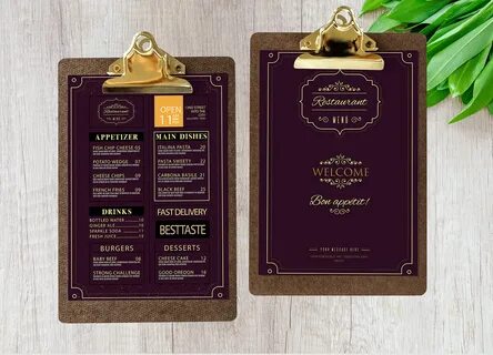 Old menu