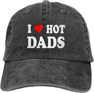 Max 54% OFF I Love Hot Dads Hat Cap Heart Baseball. 