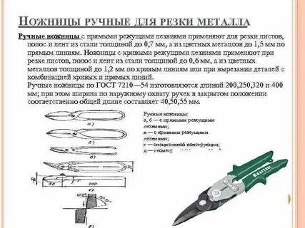 Назовите ручной инструмент для резки металла