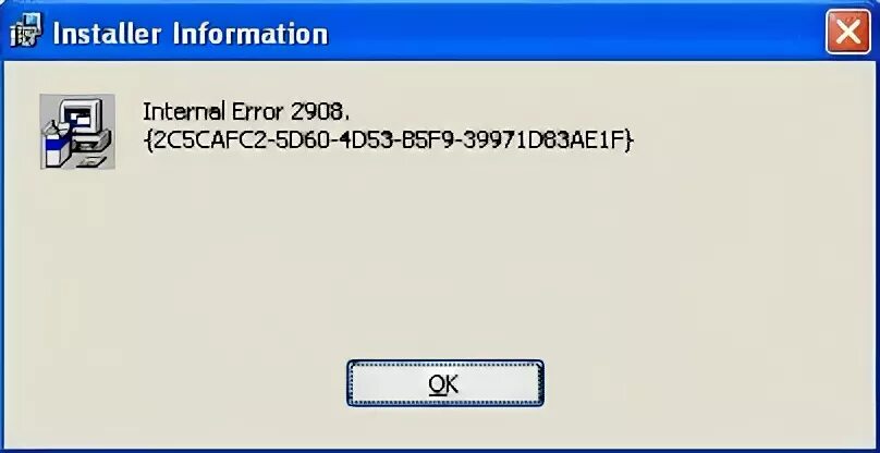 Internal error 5. Internal Error. Ошибка 2908 при установке Office 2010 на Windows 7.