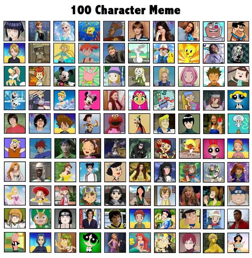 Memes characters. Мои персонажи meme by Nerra. 100 Character list. 50 Character list. Character memes.