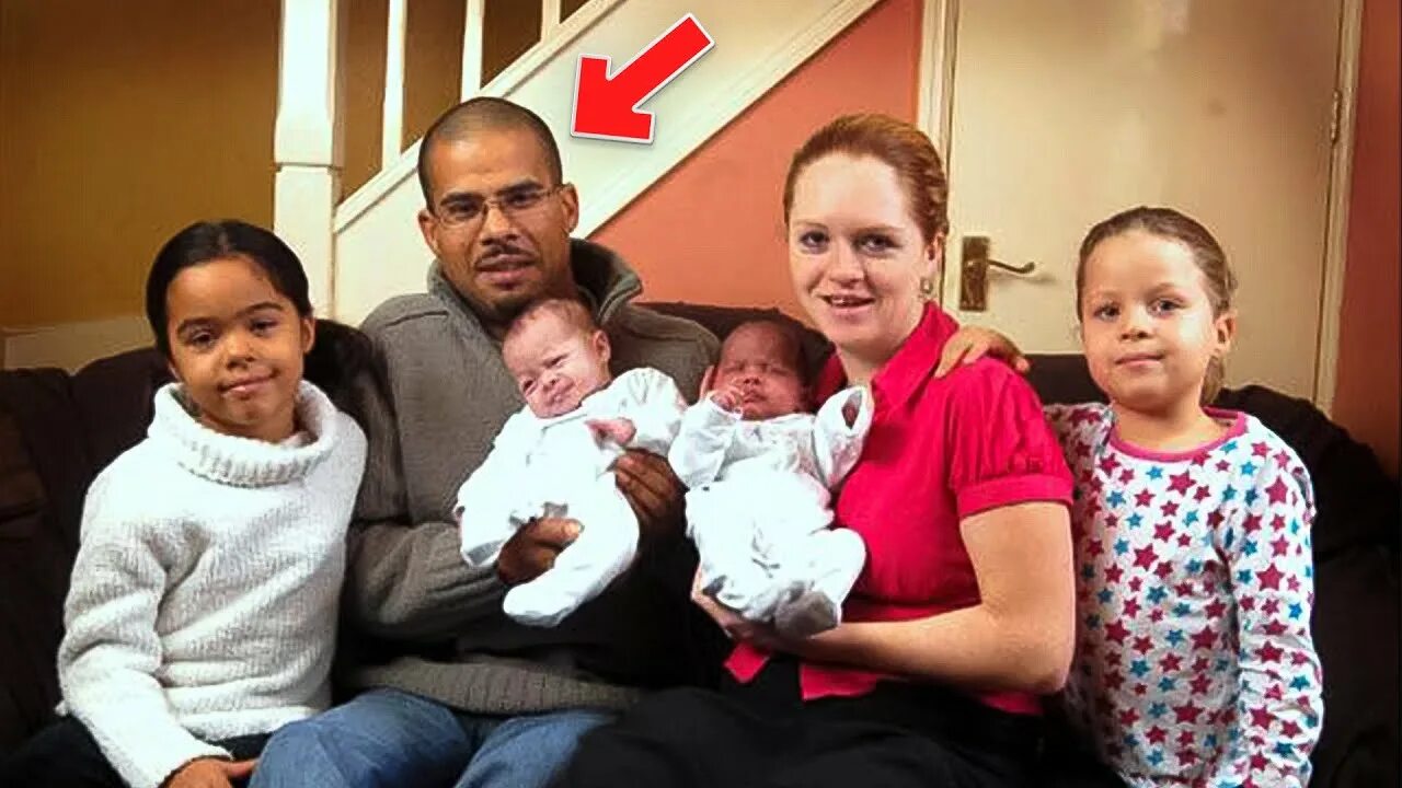 У белой пары родился черный