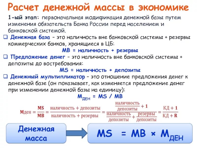 Изменение валюты расчета. Как найти объем денежной массы. Денежная масса формула расчета. Денежная масса и денежная база формулы. Как определить объем денежной массы.