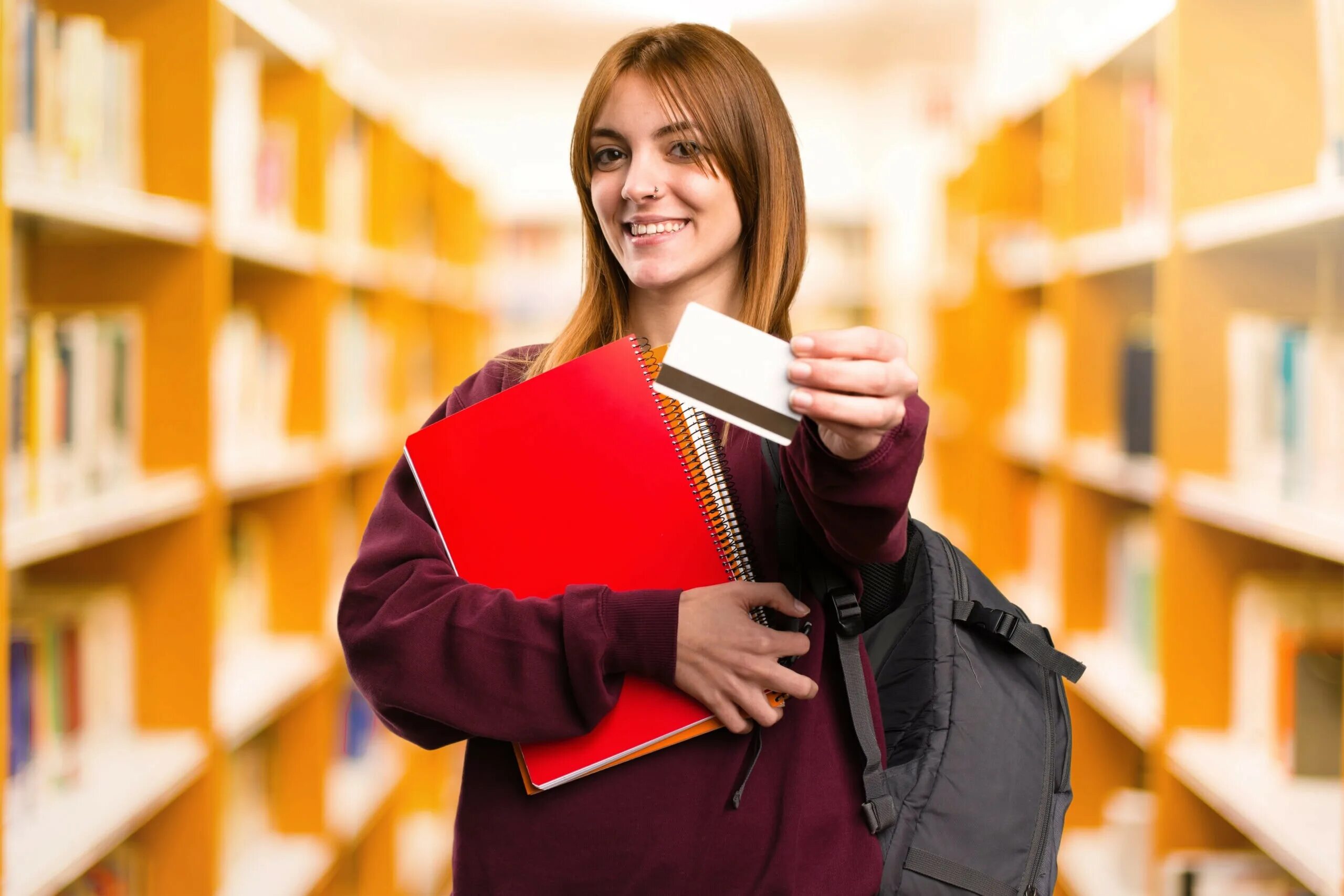 Женщина студент. Карта студента. Студент с книгой в руках. Карточка Library student.