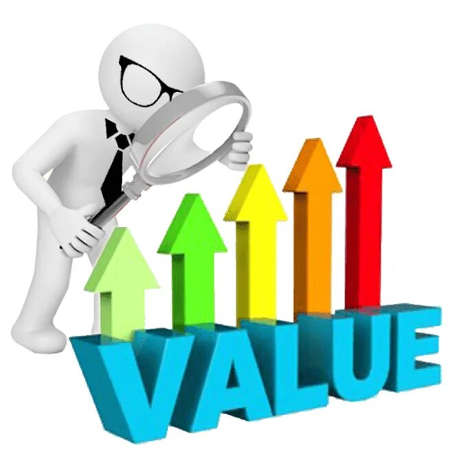 Value searching. Value. values of the accountant. valuation illustration.