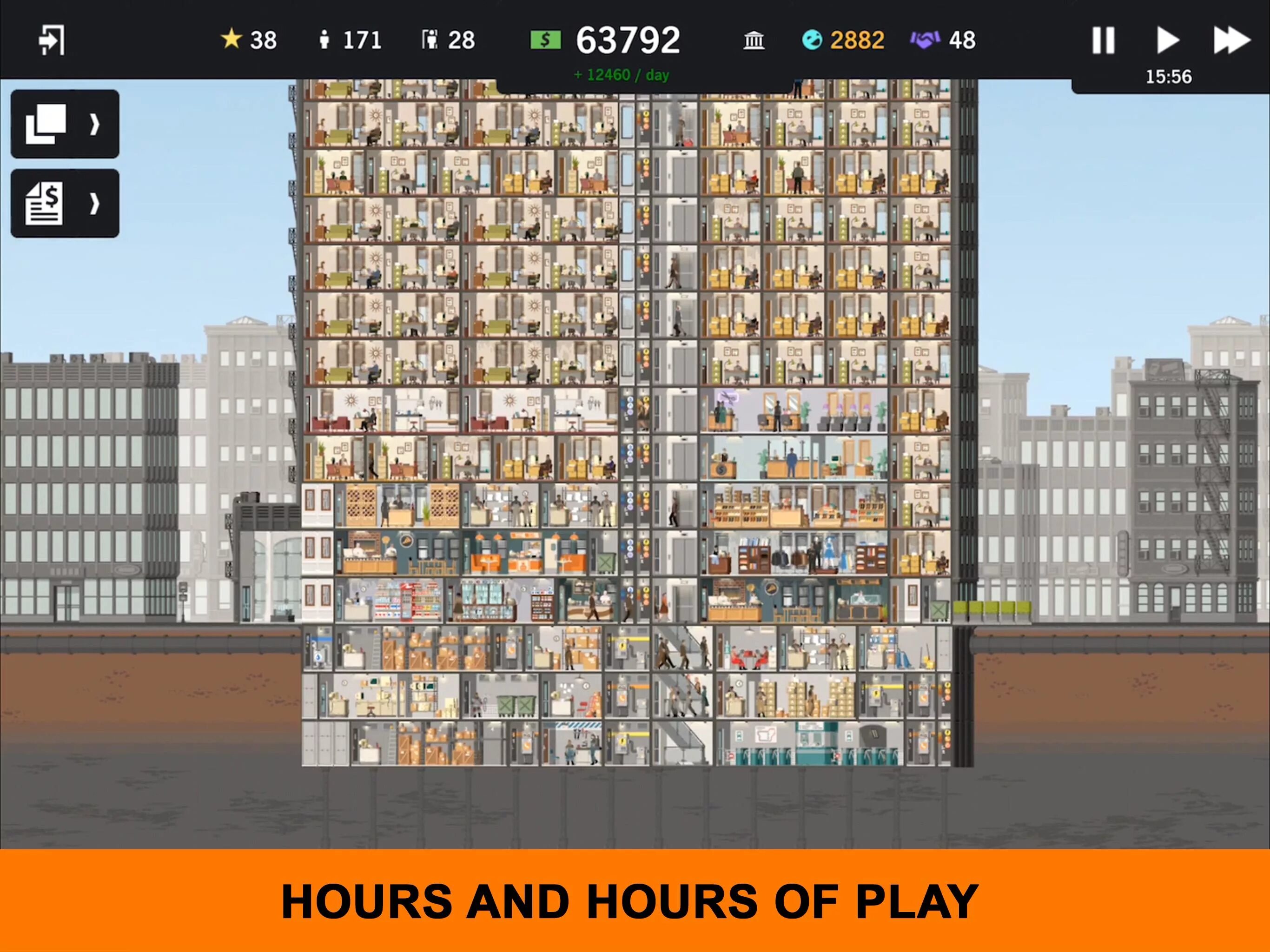 14 версия много. Project Highrise. Highrise игра. Игра про постройку небоскреба. Вещи в Highrise.