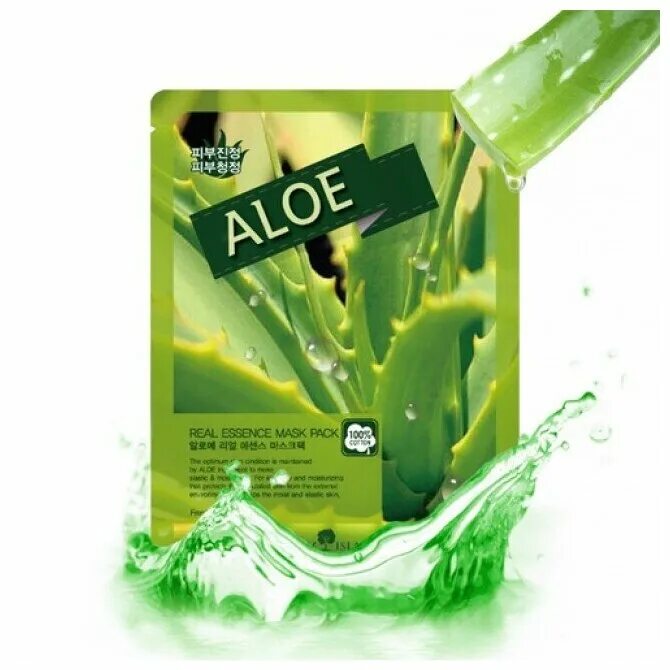 May Island тканевая маска с алоэ real Essence Aloe Mask Pack. Тканевая маска с экстрактом алоэ May Island, 25 мл. Really essential