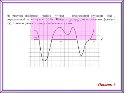 Найдите интервал в котором график функции