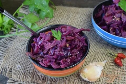 Тушеная краснокочанная капуста рецепты