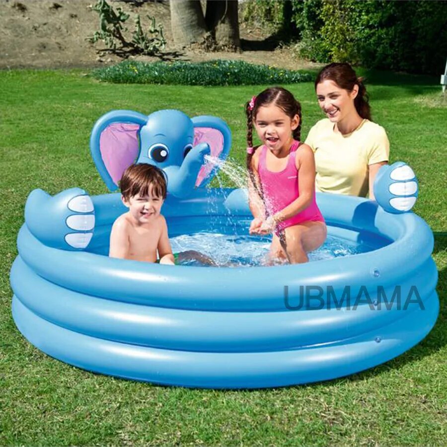 Бассейн 7 лет. Детский бассейн bestway baby bath 51125. 53048 bestway. intex hovuzlari. elephant 3d spray pool бассейн детский 205x47, , шт.