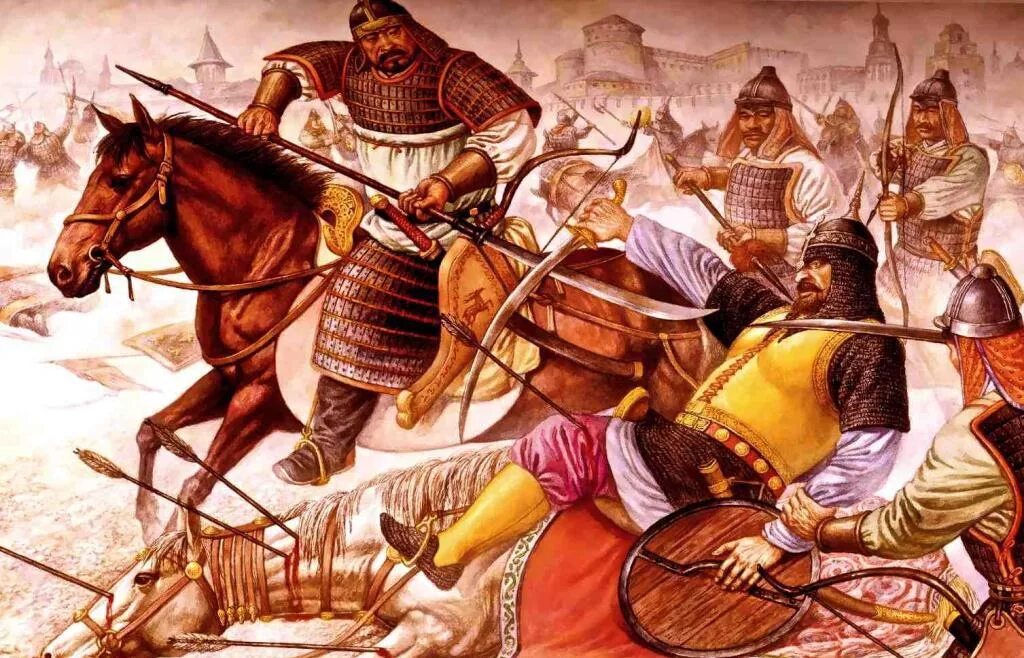 Нападение орды. Татаро монгольские завоевания. Монголы татары Золотая Орда. Татаро монгольские завоеватели.