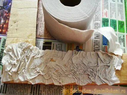 Поделки из туалетной бумаги и клея