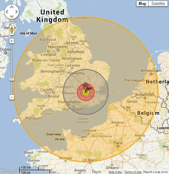 Царь бомба радиус поражения. Радиус взрыва царь бомбы на карте. Радио взрыва царь бомбы. Тактическое ядерное радиус поражения