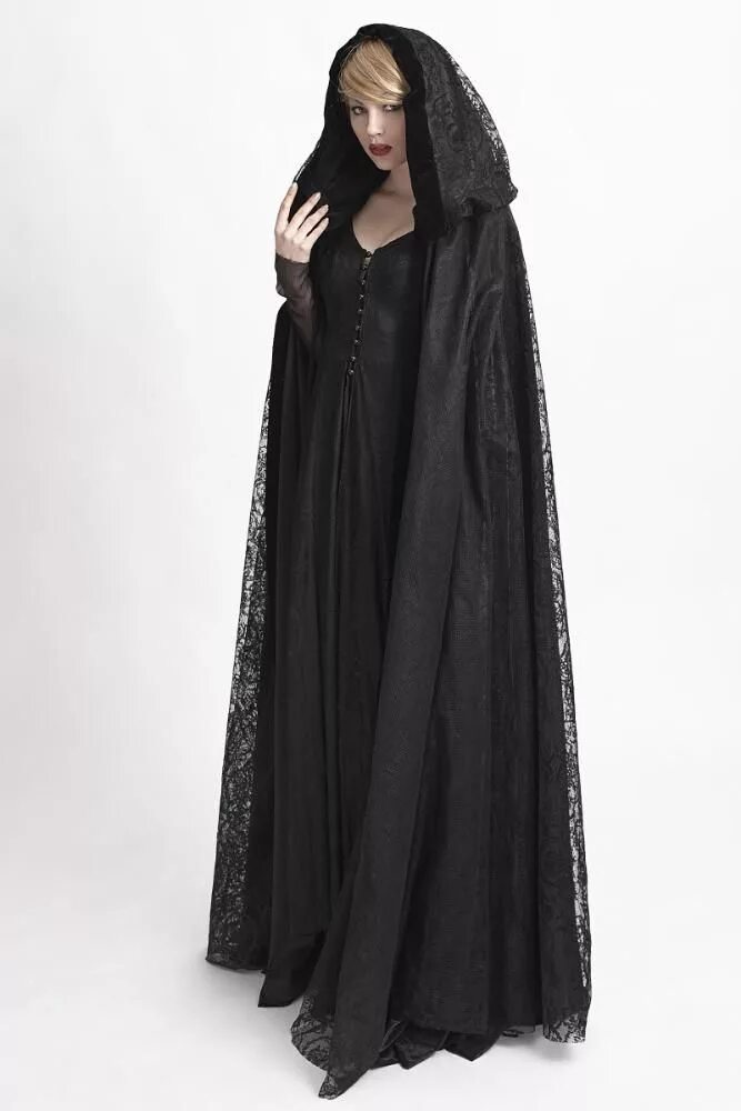 Средневековый плащ с капюшоном. Мантия кейп с капюшоном. Dark cape. Атласный плащ. Накидка мантия.