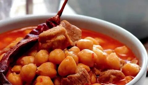 Нут с мясом