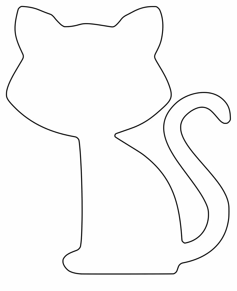Кот шаблон. Шаблон кота. коты шаблоны для вырезания. трафарет кота для аппликации. макет котика.