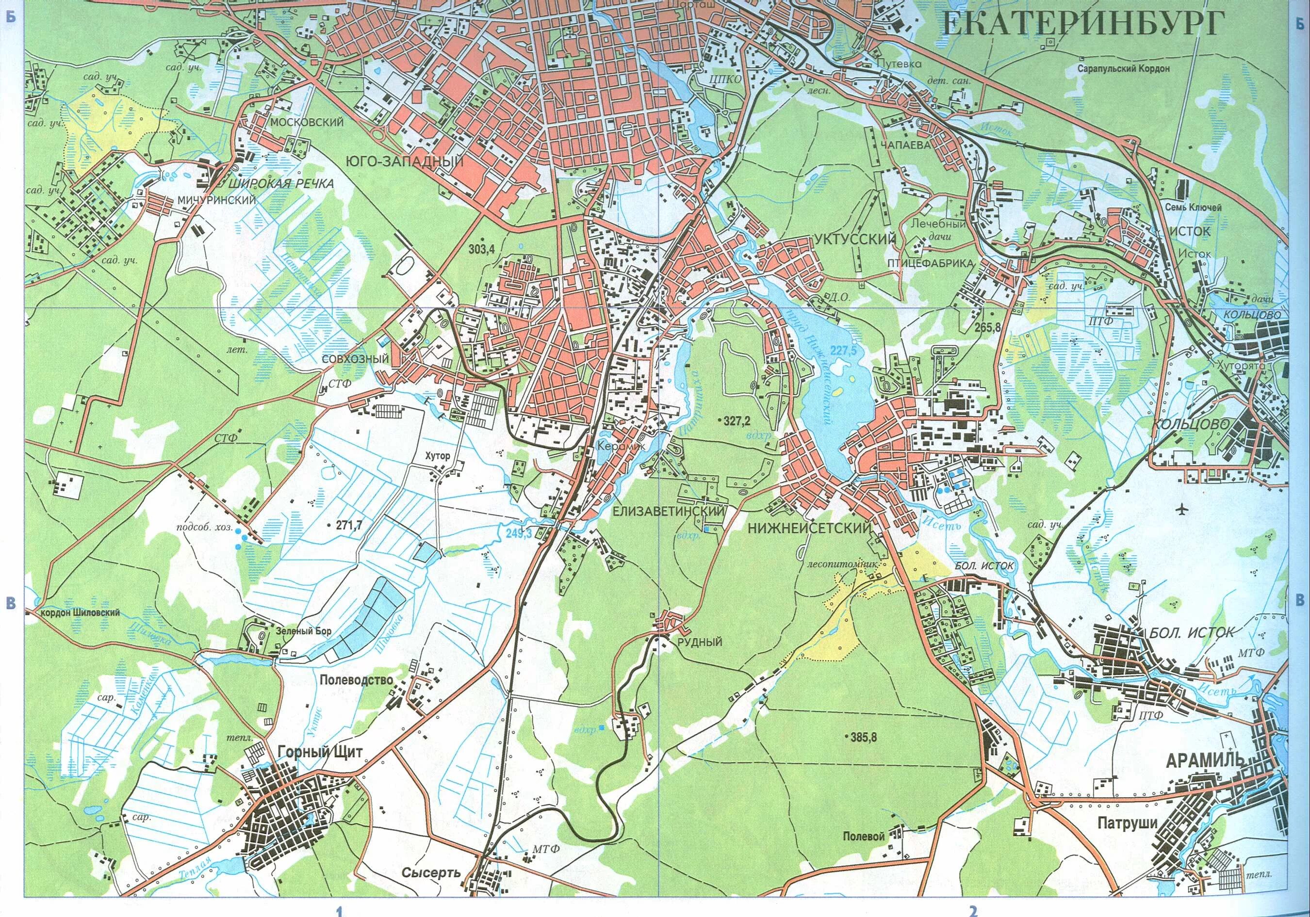 Показать на карте город екатеринбург. Карта окрестностей Екатеринбурга. Географическая карта Екатеринбурга подробная. Топографическая карта окрестности Свердловска. Географическая карта Екатеринбурга и окрестностей.