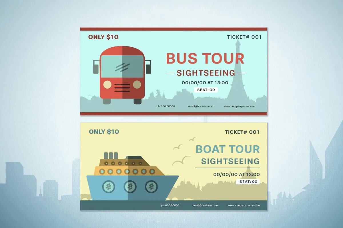 Ticket on bus. Tickets tour. a ticket for the bus. sightseeing ticket. tour information ticket.
