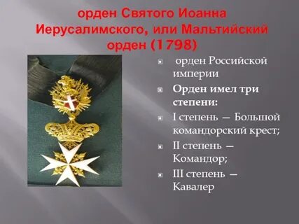 Ордена доклад