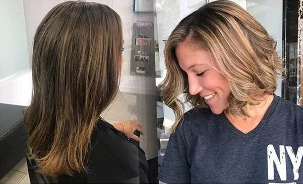 Брондирование волос до и после Pin by Abner on Girls hair cut & Fashions Colored hair tips, Brown blonde hair,