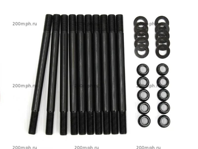 шпилька крепления двигателя урал. шпилька гбц 2103. шпильки крепления головки с гайками (к-т 4 шт. шпилька гбц. шпилька гбц.