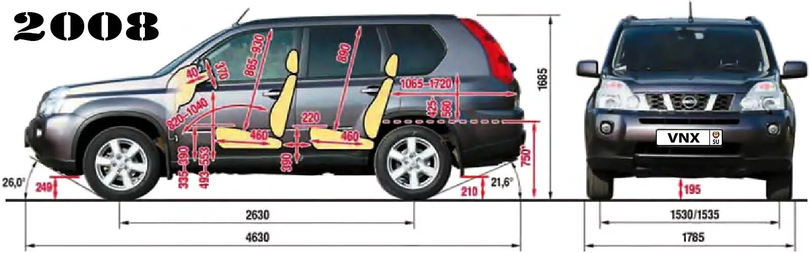 Параметры ниссан х трейл. Nissan x-Trail 2008 габариты. Nissan x Trail t31 колесная база. Габариты Ниссан икстрейл т31. Клиренс Ниссан х-Трейл т31.