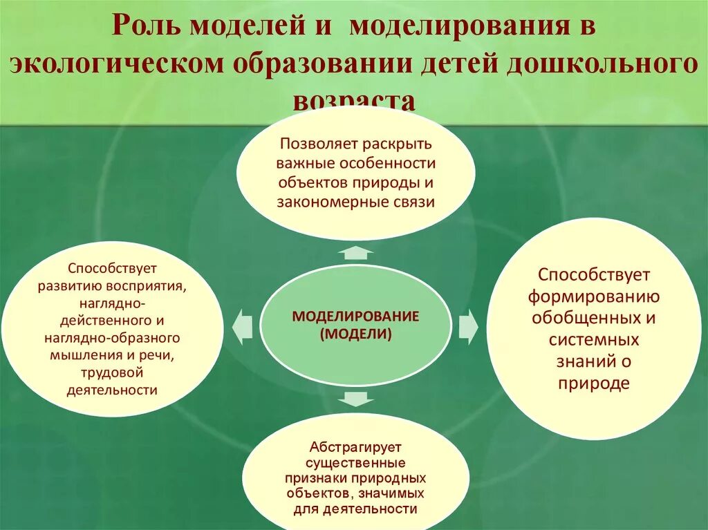 Роль экологического образования. Моделирование в экологическом образовании дошкольников. Экологическое образование детей дошкольного возраста. Моделирование в дошкольном возрасте.