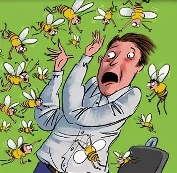 Убегаем пчел. Убегает от пчел. Человек убегает от пчел. Пчела карикатура. Человек отбивается от пчел.