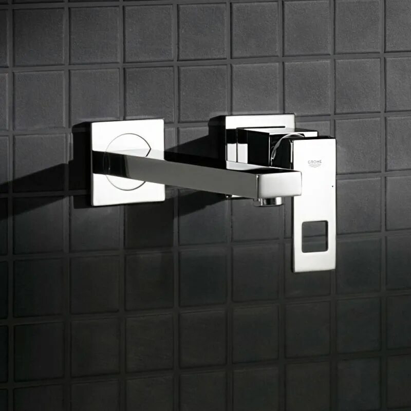 Grohe Eurocube 23447000. Смеситель Grohe Eurocube 19895000 для раковины. Смеситель настенный скрытого монтажа Grohe. Встроенный смеситель для умывальника встроенный Грое.