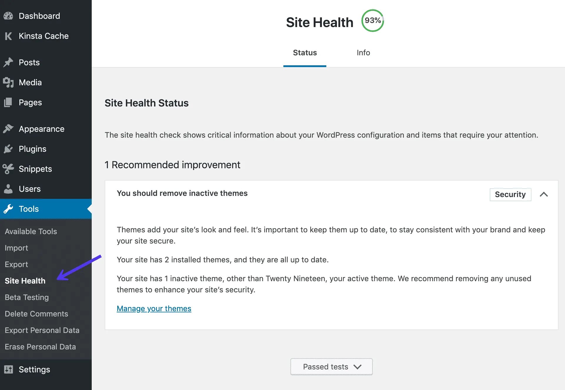Cached sites
