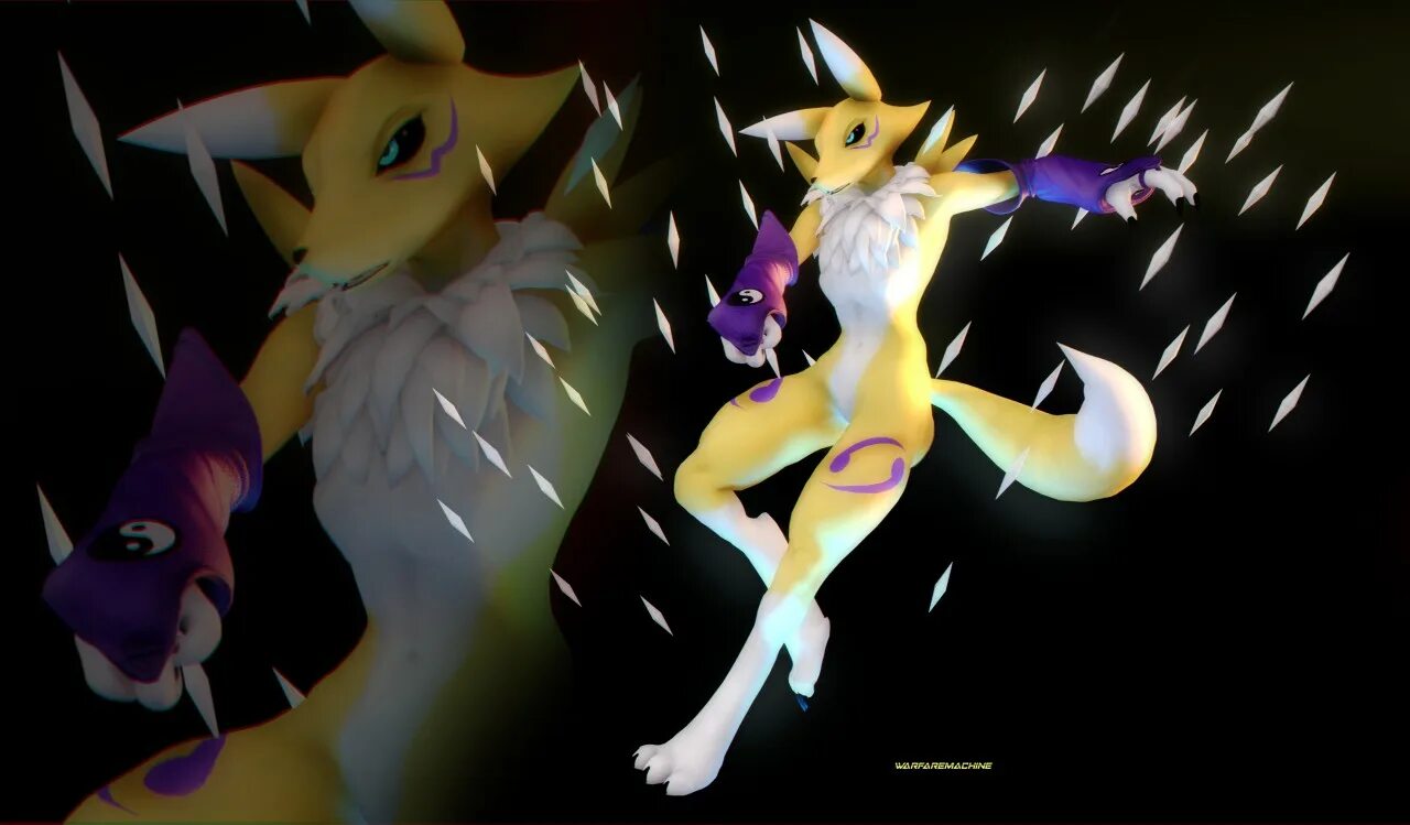 Renamon SFM. Ренамон фурри SFM. SFM renamon Vore. Ренамон кроссовер.