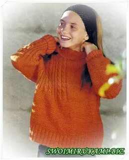 Джемпер девочка спицами 8 лет