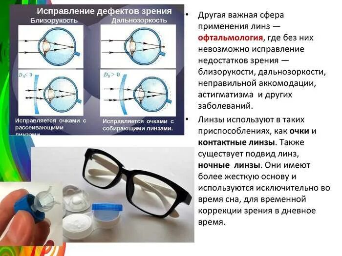 Реферат дефекты зрения как сохранить зрение