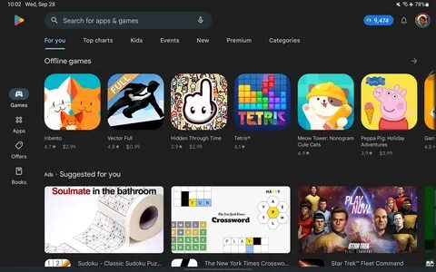Планшет google play