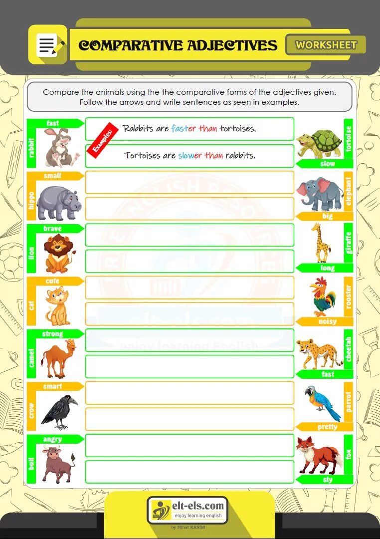 Use the adjectives in comparative. Comparatives worksheets. comparative adjectives worksheets. comparisons worksheets. comparison of adjectives worksheets.