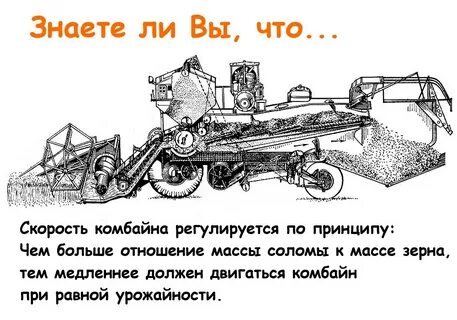 Скорость комбайна