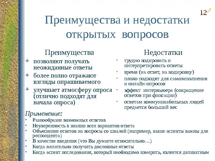 Недостаточно вопрос. Сложная ситуация. Проблемный вопрос. Степень изученности. Достоинства закрытых вопросов.